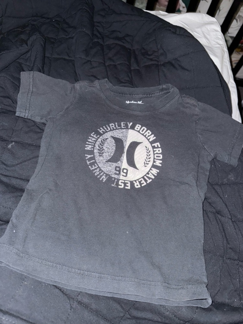 Hurley Black Graphic Short-Sleeve Tee